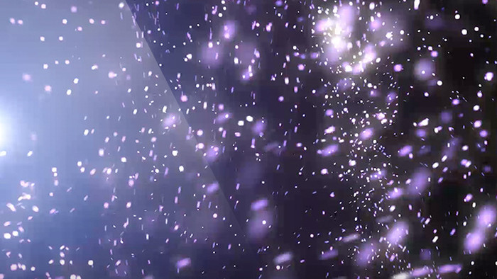 炫酷震撼大气紫色色调粒子运动雪花背景
