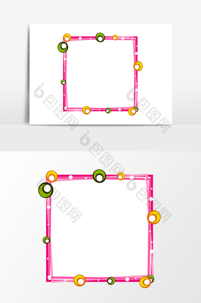 简约清新边框设计元素