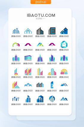 房产LOGO图标矢量UI素材ICON