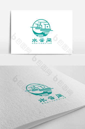 清新明亮的民宿logo标志设计图片