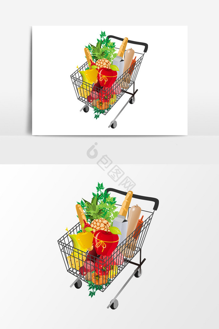 购物车蔬菜水果