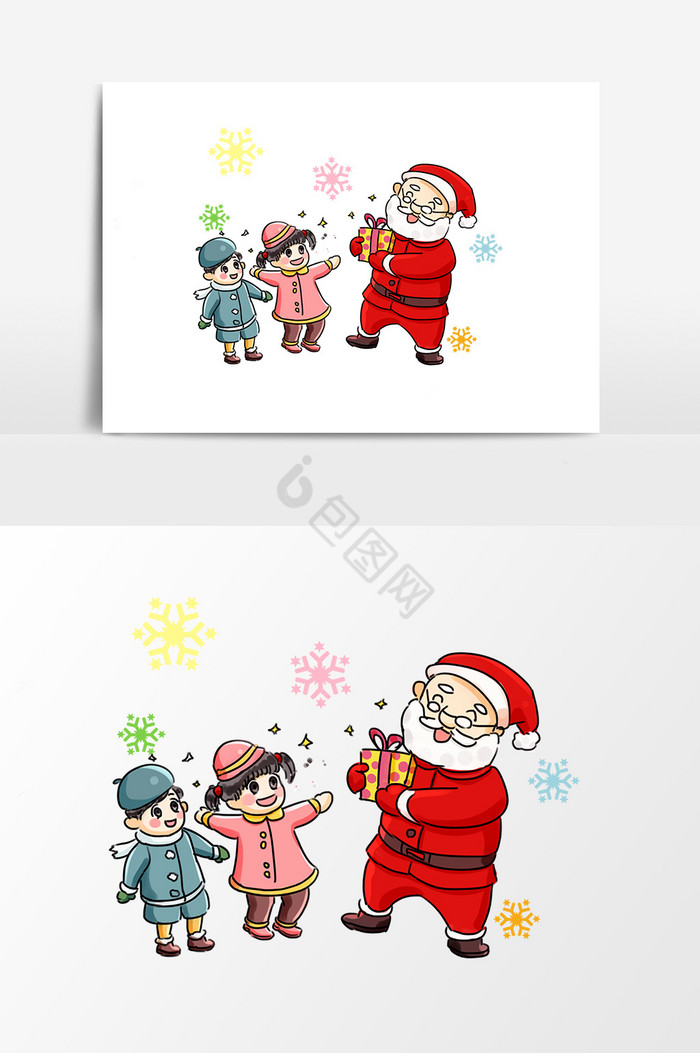 圣诞老人童话图片