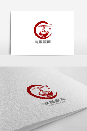 中国风餐饮面馆标志logo设计