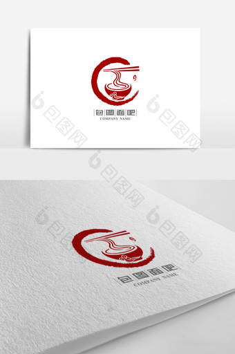中国风餐饮面馆标志logo设计图片