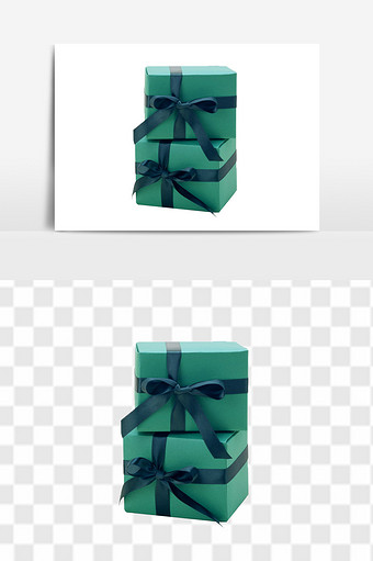 礼物礼盒包装盒圣诞礼物盒组合元素图片