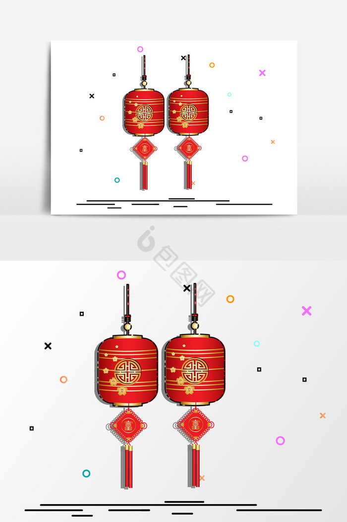 新年灯笼图片