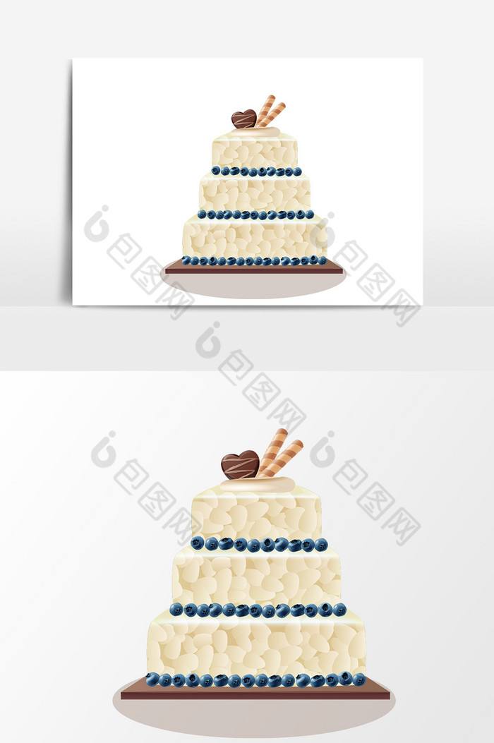 三层蛋糕图片图片