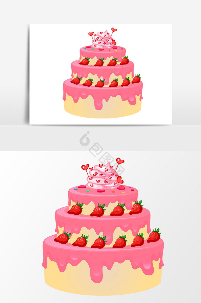 婚礼多层蛋糕图片