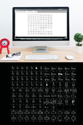 CAD常用洁具模型图库