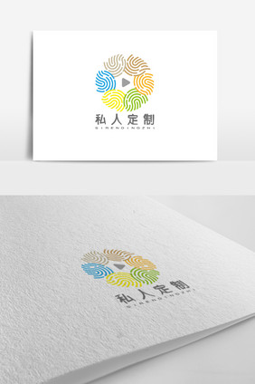 温馨舒适私人影院logo标志设计