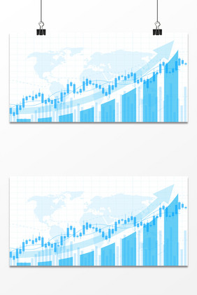 唯美浪漫线条股市走向商务金融清新背景