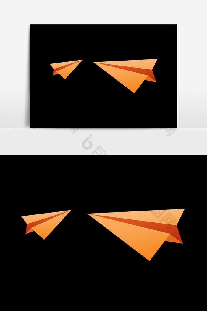 卡通纸飞机设计元素