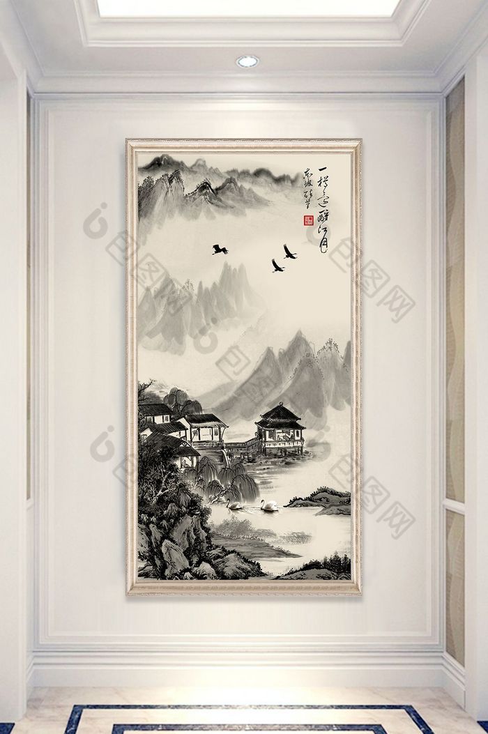 风景图山水风景画风景画图片