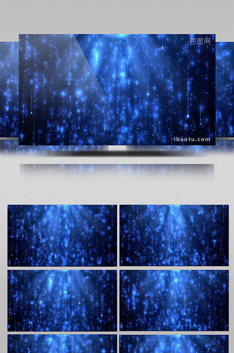蓝色色调粒子掉落企业宣传互联网科技元素图片