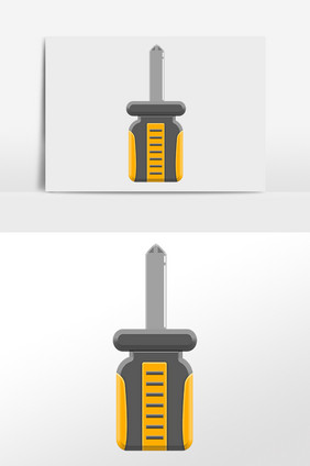 手绘建筑装修螺丝刀素材