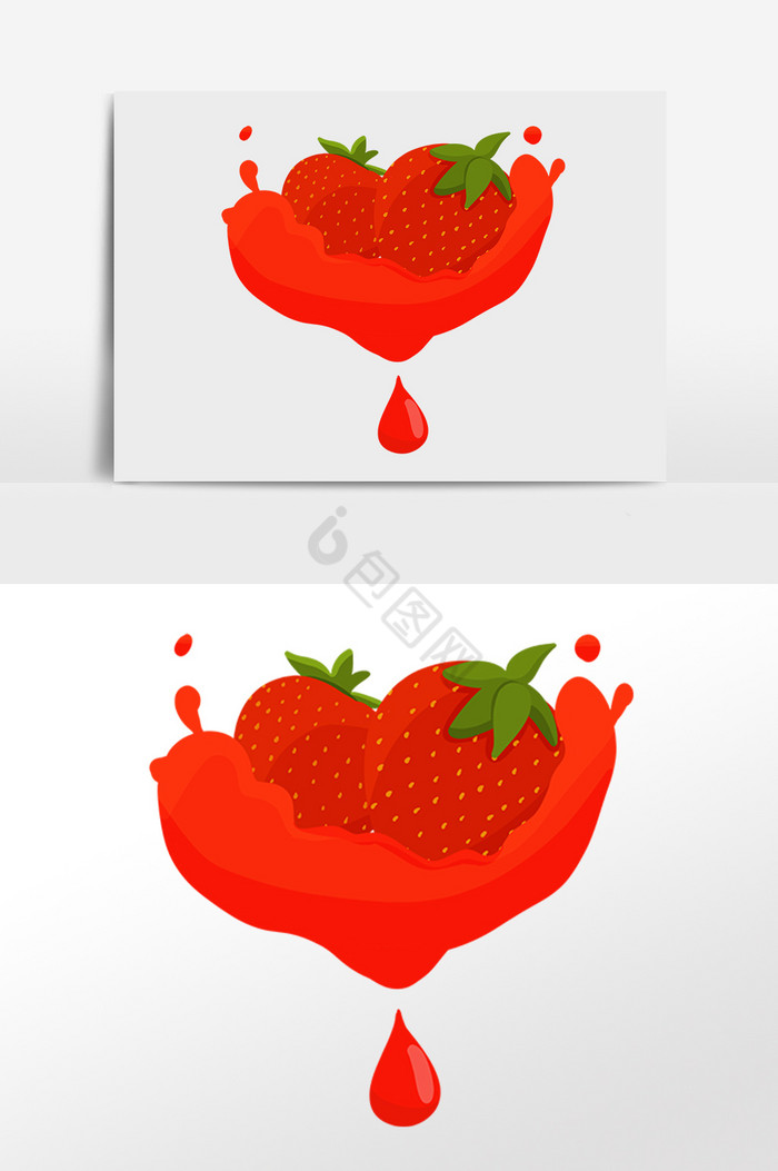 草莓草莓汁图片