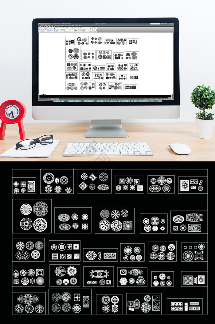 CAD拼花图库模型图库图片