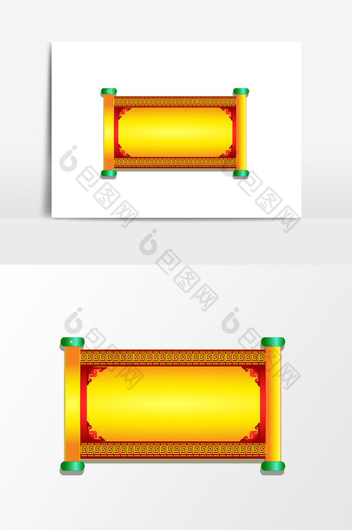 中国风卷轴设计元素