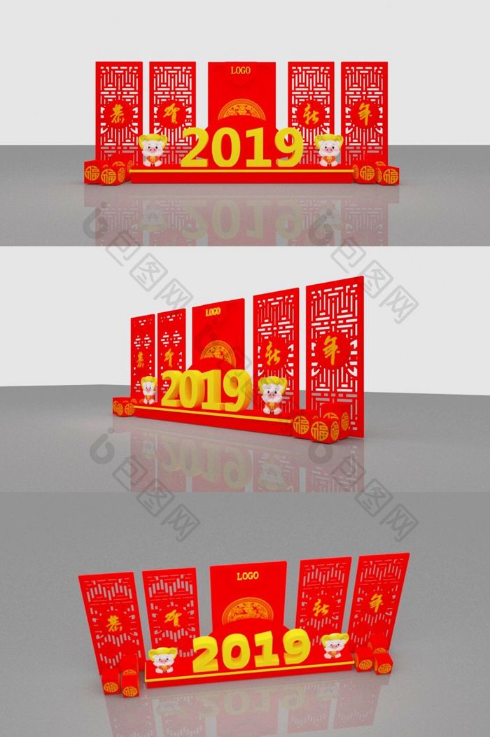 中国风风格的新年陈美