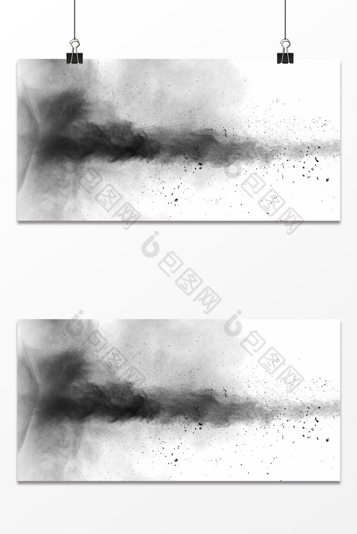 灰尘烟雾水墨风艺术感墙面图片图片