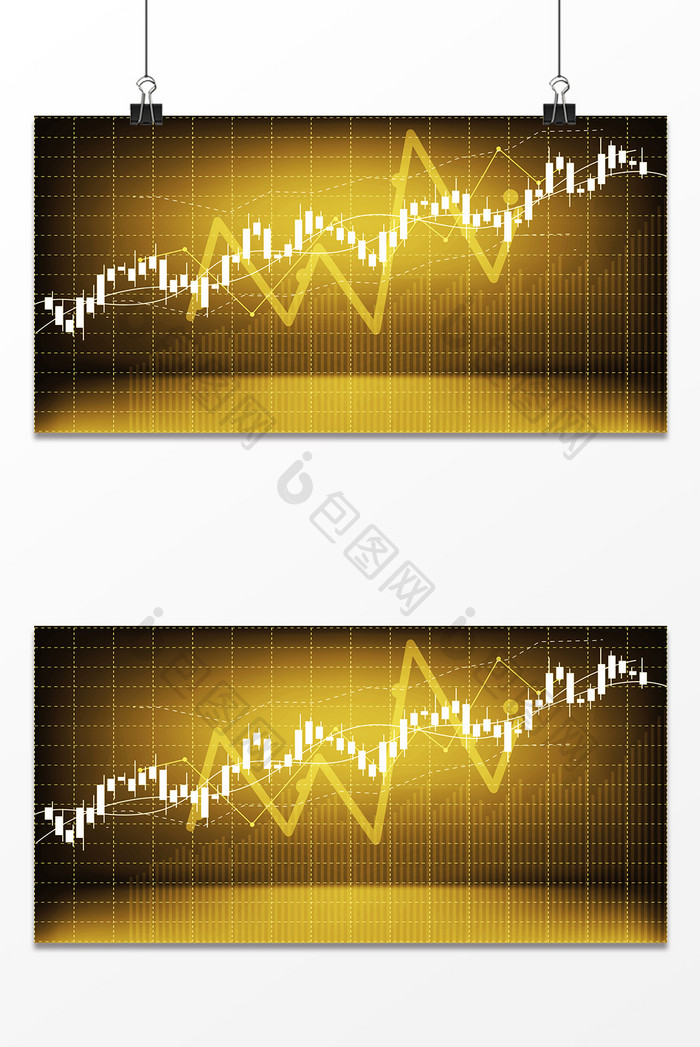 商务线条股市走向金色高端成功人士背景