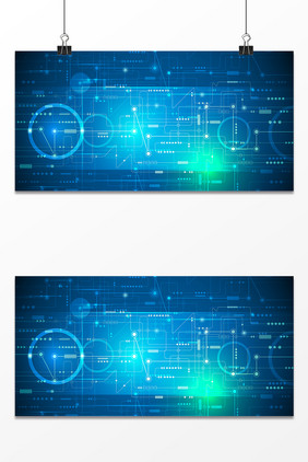 科技感商务广告背景设计