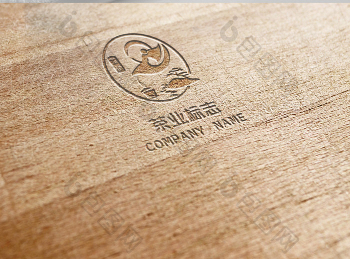 创意中国风休闲茶楼标志logo设计