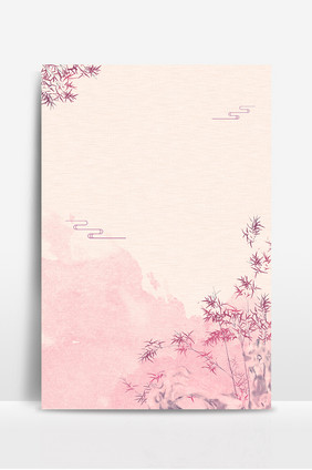 粉色花朵广告背景设计