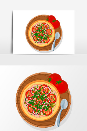 卡通食物西红柿设计元素