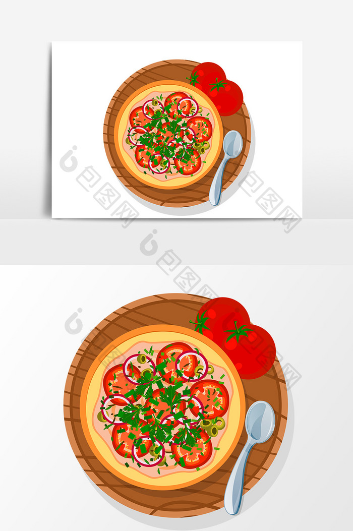 卡通食物西红柿设计元素