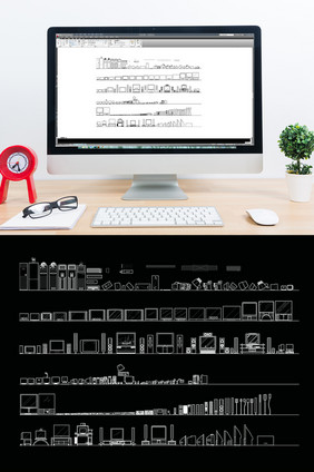 CAD常用室内电器模型图库
