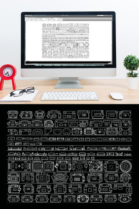 CAD室内常用组合沙发模型