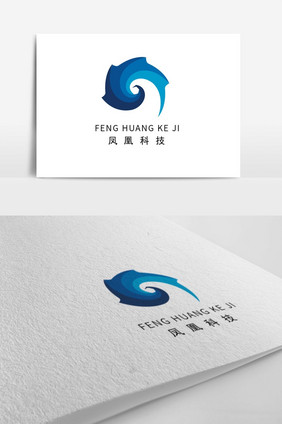 蓝色科技logo