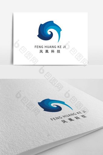 蓝色科技logo图片