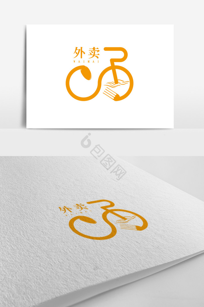 自行车外卖logo标志图片