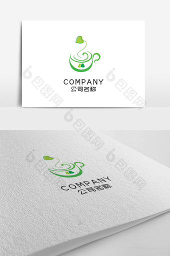 创意清新奶茶店标志logo设计图片