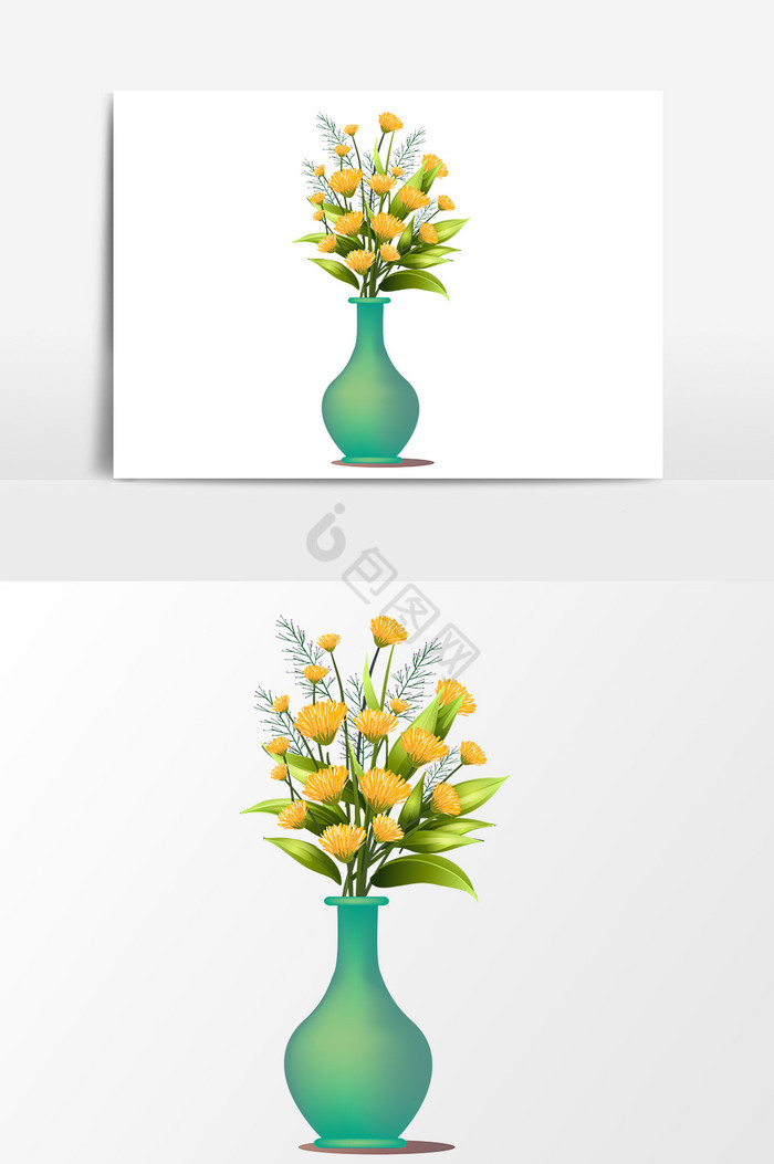 卡通插花图片-卡通插花素材免费下载-包图网