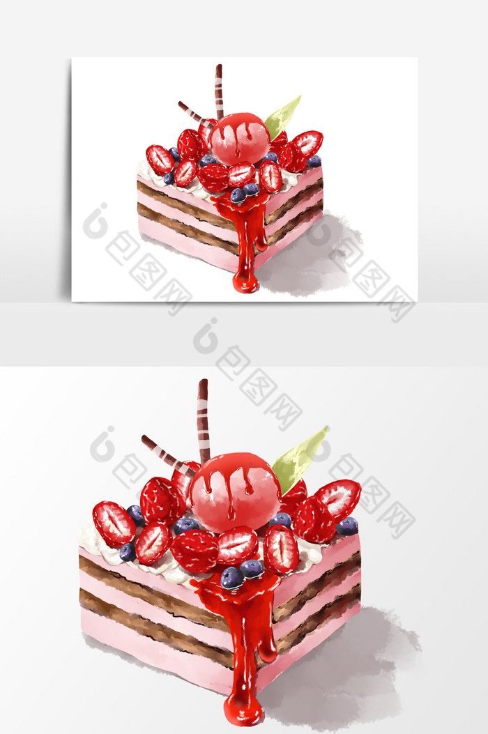 草莓生日蛋糕图片图片