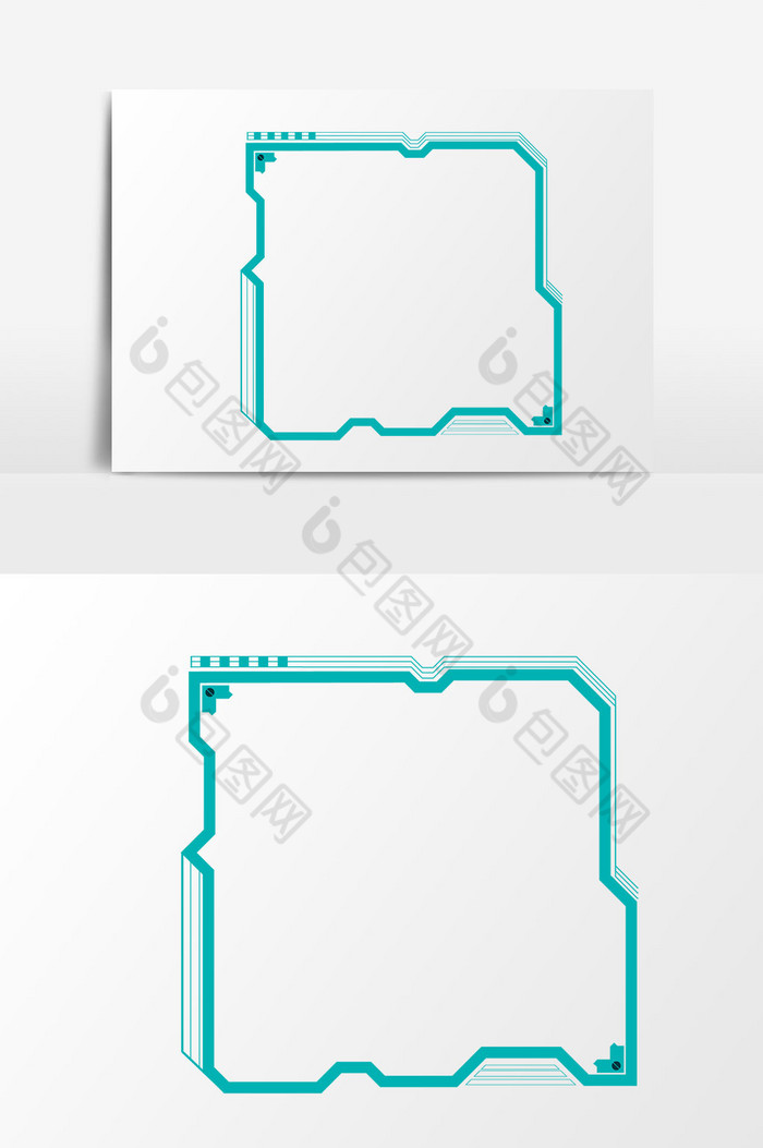方形科技边框图片图片