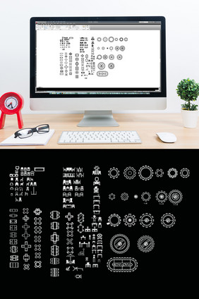 CAD常用餐桌椅模型图库