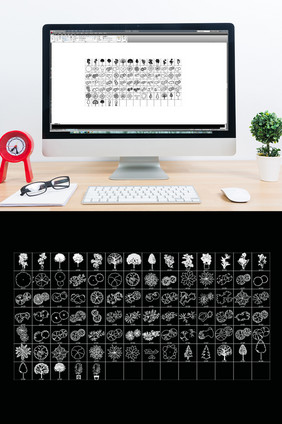 CAD景观绿植模型图库