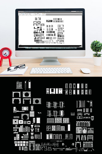 常用家具立面图CAD图库图片