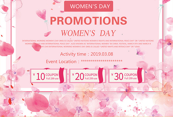 Fashion 38 Women's Day Promotional Poster  