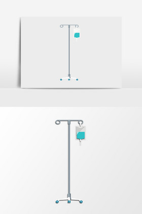 输液架子插画画画用的木头架子挂包的架子插画架子上的花瓶水瓶插画