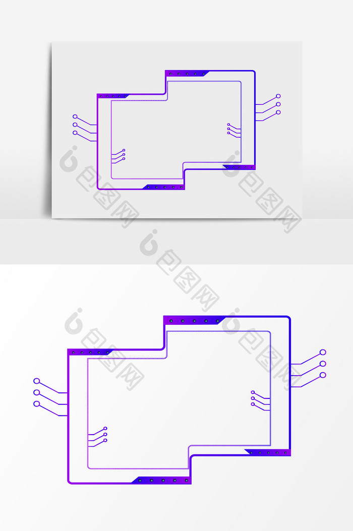 智能科技边框元素设计