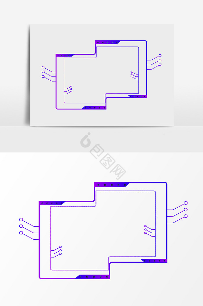 智能科技边框图片