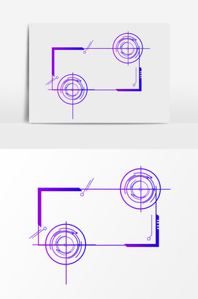 炫彩未来人工智能边框元素设计