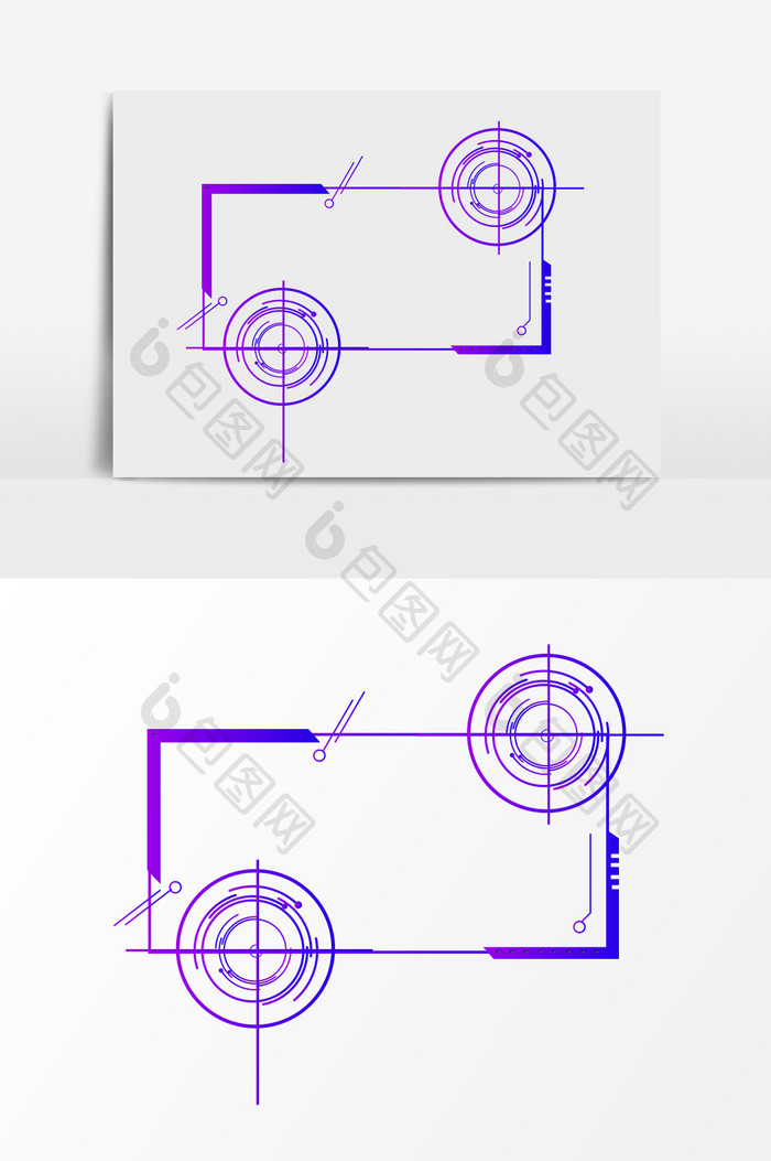 炫彩未来人工智能边框元素设计