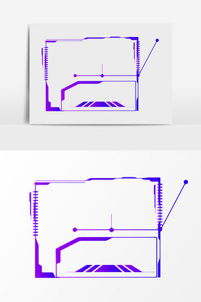 未来人工智能科技边框元素