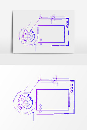 科技人工智能边框元素